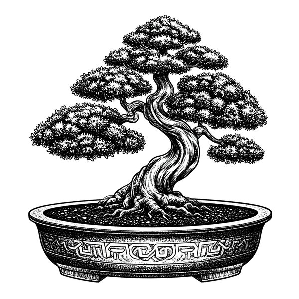 11 Bonsai Tree of Life Clipart PNG - Sketch Style (Digital Download - Commercial Use) — image 3