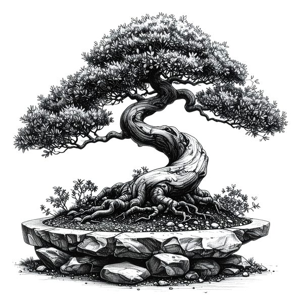 11 Bonsai Tree of Life Clipart PNG - Sketch Style (Digital Download - Commercial Use) — image 4