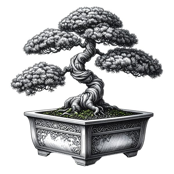11 Bonsai Tree of Life Clipart PNG - Sketch Style (Digital Download - Commercial Use) — image 6