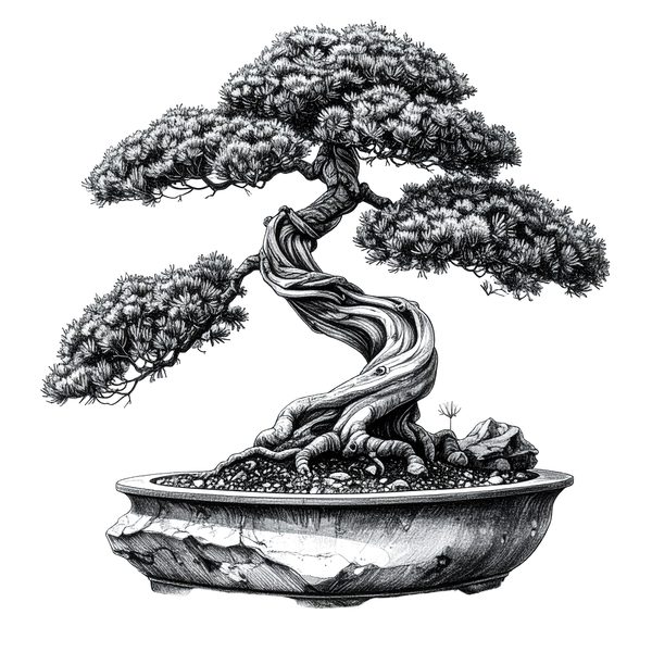 11 Bonsai Tree of Life Clipart PNG - Sketch Style (Digital Download - Commercial Use) — image 7