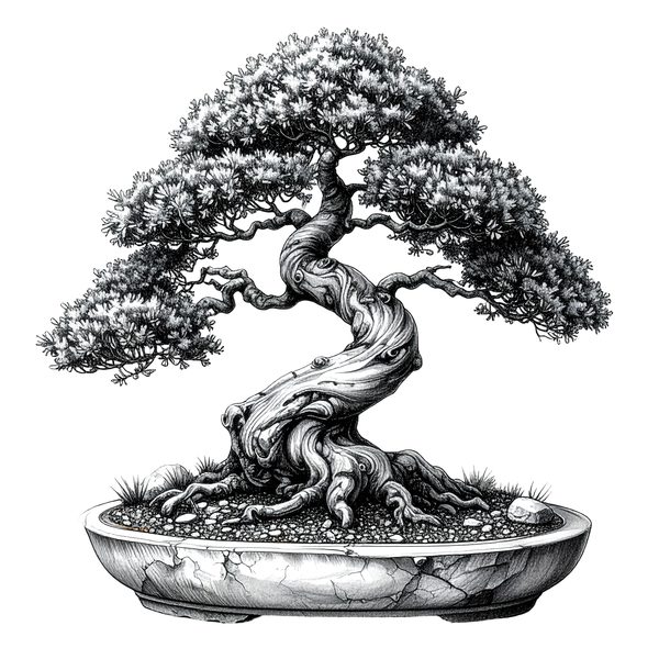 11 Bonsai Tree of Life Clipart PNG - Sketch Style (Digital Download - Commercial Use) — image 8