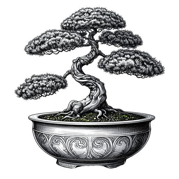 11 Bonsai Tree of Life Clipart PNG - Sketch Style (Digital Download - Commercial Use) — image 9