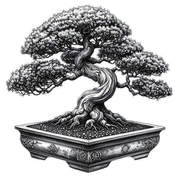 11 Bonsai Tree of Life Clipart PNG - Sketch Style (Digital Download - Commercial Use) — image 10