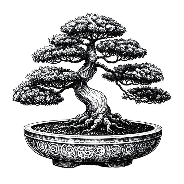 11 Bonsai Tree of Life Clipart PNG - Sketch Style (Digital Download - Commercial Use) — image 11