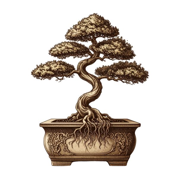 12 Bonsai Tree of Life Clipart PNG - Vintage Sketch Style (Digital Download - Commercial Use) — image 7
