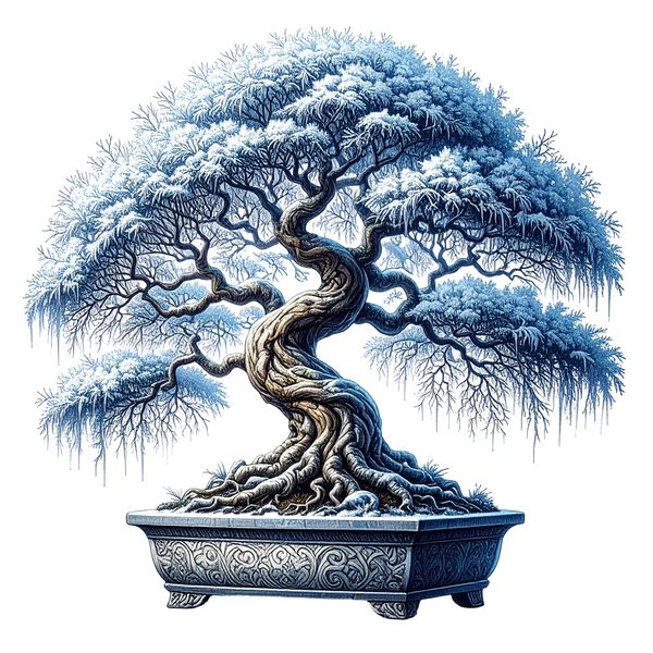 12 Winter Bonsai Tree of Life Clipart PNG - Watercolor Style (Digital Download - Commercial Use) — image 2