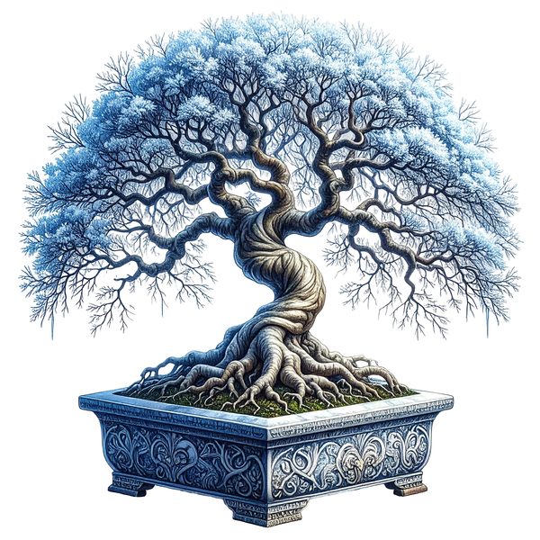 12 Winter Bonsai Tree of Life Clipart PNG - Watercolor Style (Digital Download - Commercial Use) — image 3