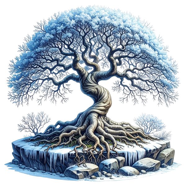 12 Winter Bonsai Tree of Life Clipart PNG - Watercolor Style (Digital Download - Commercial Use) — image 6