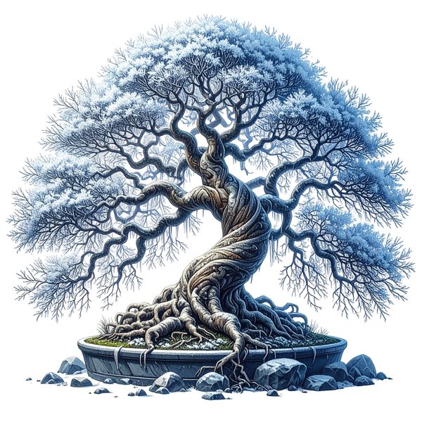 12 Winter Bonsai Tree of Life Clipart PNG - Watercolor Style (Digital Download - Commercial Use) — image 7