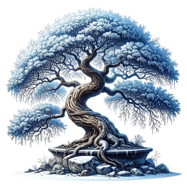 12 Winter Bonsai Tree of Life Clipart PNG - Watercolor Style (Digital Download - Commercial Use) — image 9