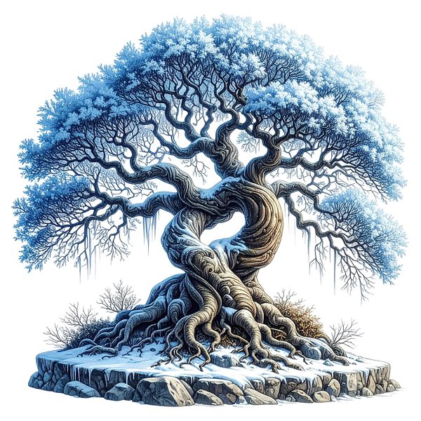 12 Winter Bonsai Tree of Life Clipart PNG - Watercolor Style (Digital Download - Commercial Use) — image 12