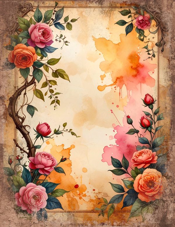 The Robin Collection Junk Journal Pages: 60 Watercolor Digital Paper - Scrapbook Printables — image 38