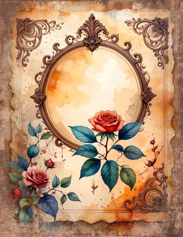The Robin Collection Junk Journal Pages: 60 Watercolor Digital Paper - Scrapbook Printables — image 54