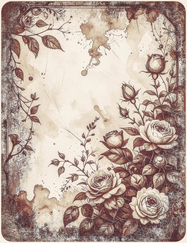 Robin Vintage Junk Journal: 60 Grungy Monochrome Papers, Ink Saver Antique Bird Scrapbook Printable — image 36