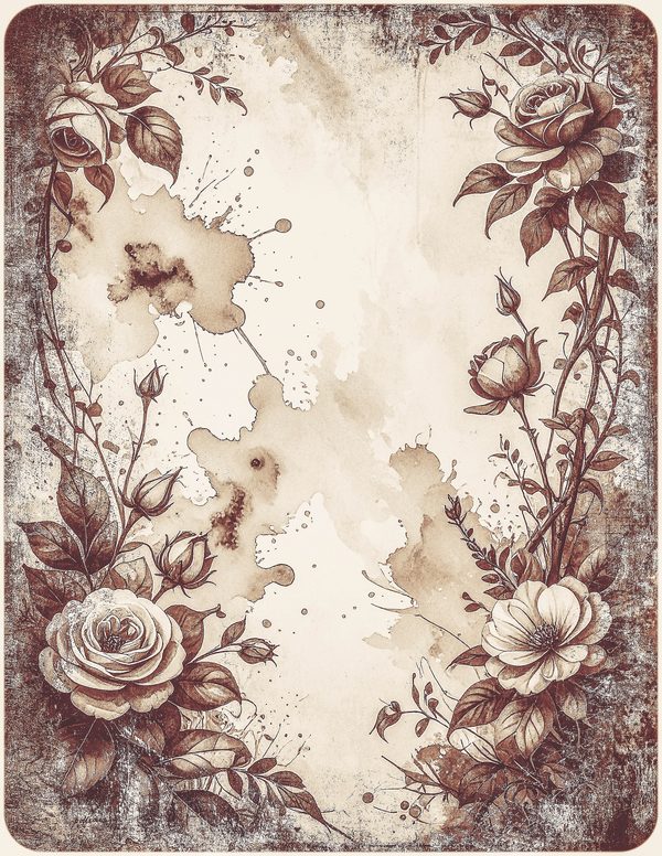 Robin Vintage Junk Journal: 60 Grungy Monochrome Papers, Ink Saver Antique Bird Scrapbook Printable — image 37