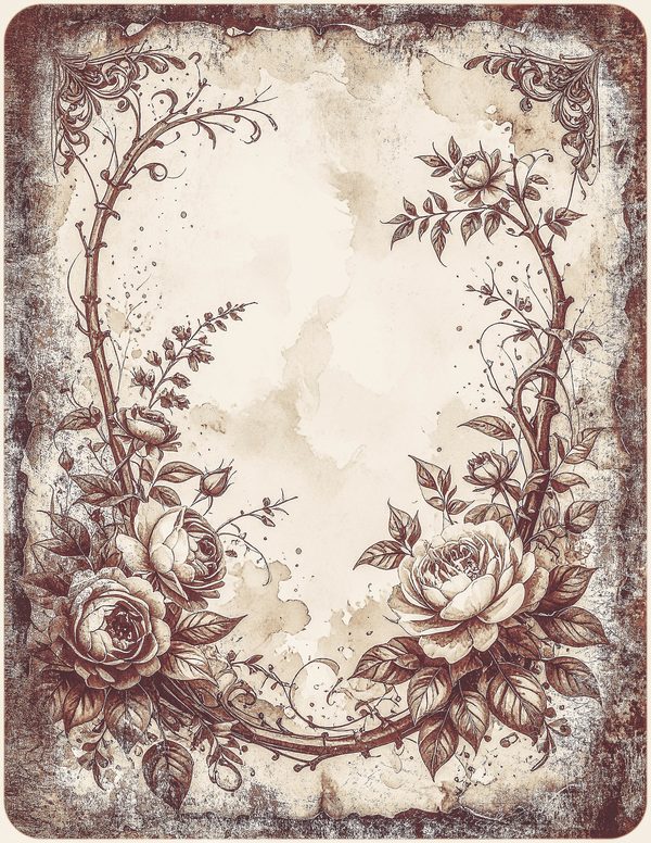 Robin Vintage Junk Journal: 60 Grungy Monochrome Papers, Ink Saver Antique Bird Scrapbook Printable — image 42