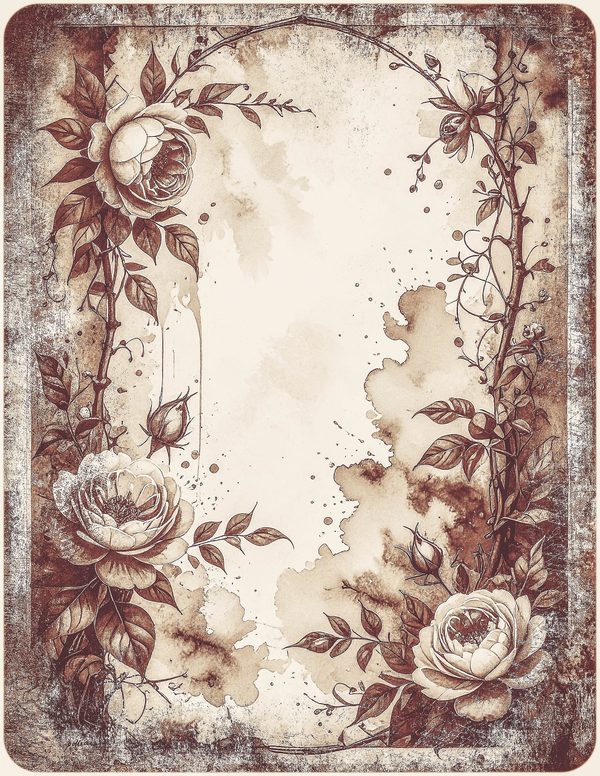 Robin Vintage Junk Journal: 60 Grungy Monochrome Papers, Ink Saver Antique Bird Scrapbook Printable — image 43