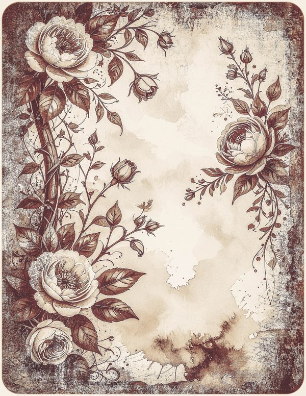 Robin Vintage Junk Journal: 60 Grungy Monochrome Papers, Ink Saver Antique Bird Scrapbook Printable — image 45