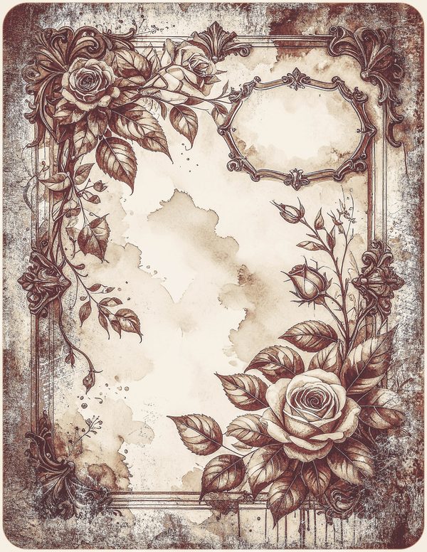 Robin Vintage Junk Journal: 60 Grungy Monochrome Papers, Ink Saver Antique Bird Scrapbook Printable — image 51