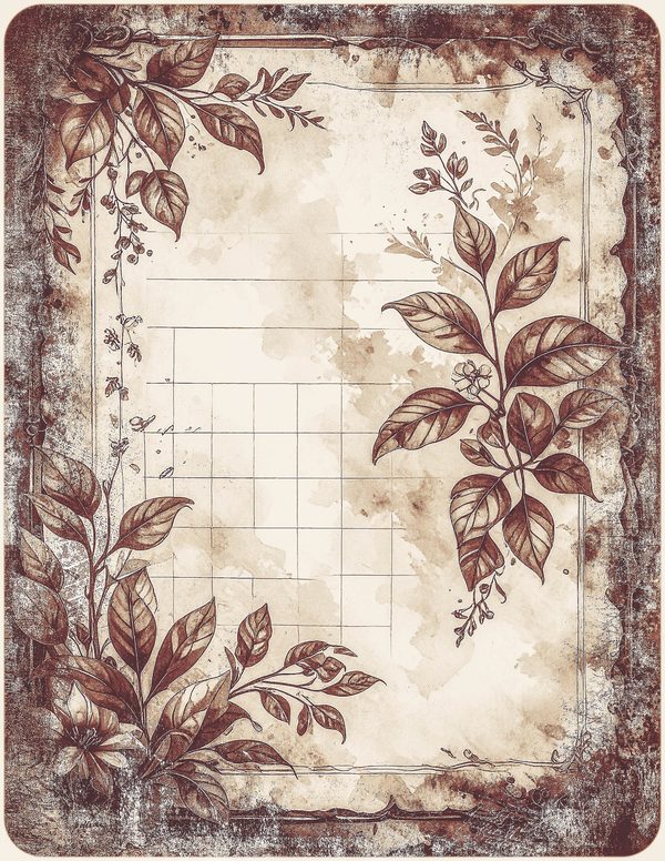Robin Vintage Junk Journal: 60 Grungy Monochrome Papers, Ink Saver Antique Bird Scrapbook Printable — image 57