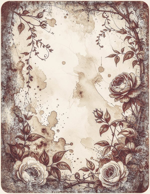 Robin Vintage Junk Journal: 60 Grungy Monochrome Papers, Ink Saver Antique Bird Scrapbook Printable — image 60