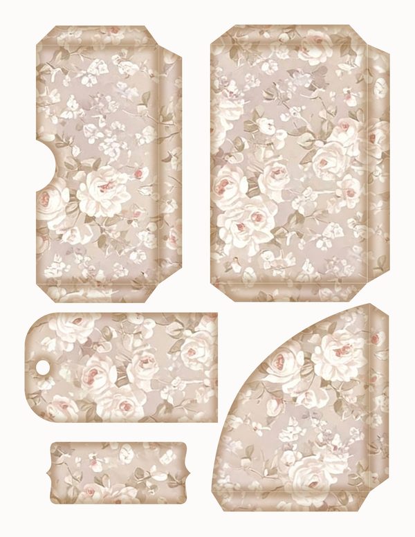 The Robin Collection Kit: 25 Printable Sheets - Vintage Fussy Cut Cards, Tags & Folio Instant Download — image 20