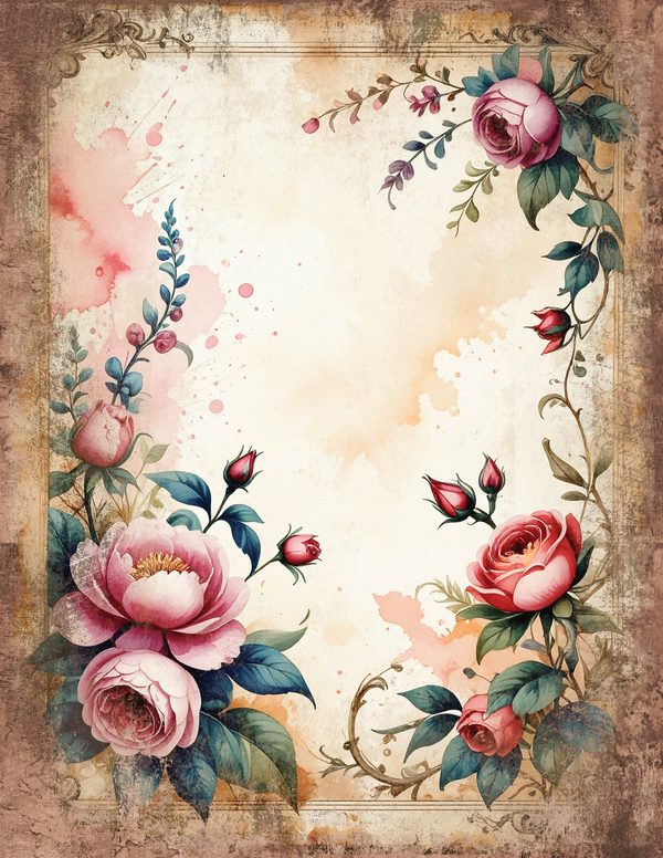 Magpie Bird Collection Junk Journal Pages: 60 Watercolor Digital Paper - Scrapbook Printables — image 19