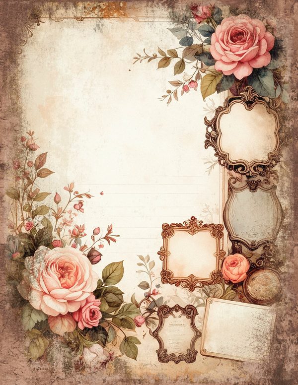 Magpie Bird Collection Junk Journal Pages: 60 Watercolor Digital Paper - Scrapbook Printables — image 23
