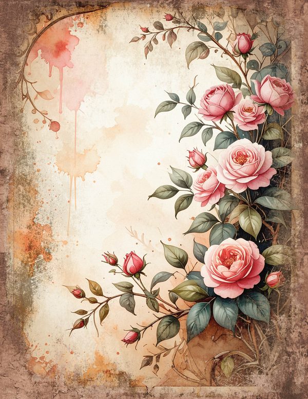 Magpie Bird Collection Junk Journal Pages: 60 Watercolor Digital Paper - Scrapbook Printables — image 31