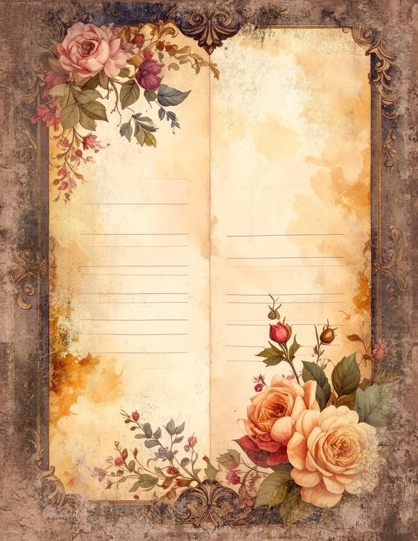 Magpie Bird Collection Junk Journal Pages: 60 Watercolor Digital Paper - Scrapbook Printables — image 37