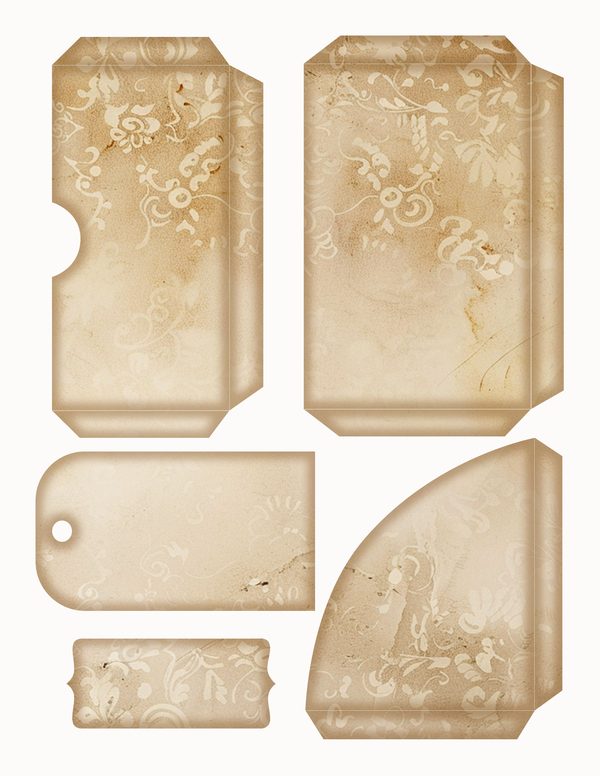 Magpie Collection Kit: 37 Printable Sheets - Vintage Fussy Cut Cards, Tags & Folio - Commercial Use — image 32