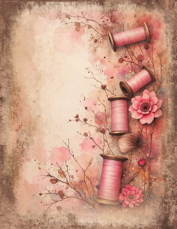 Victorian Ladies Junk Journal Pages: 50 Watercolor Digital Paper - Scrapbook Printables - Commercial Use — image 2