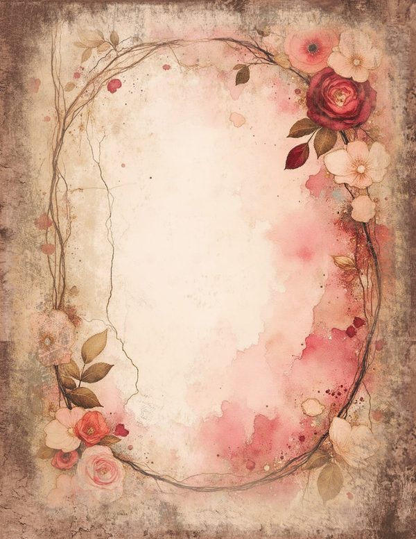 Victorian Ladies Junk Journal Pages: 50 Watercolor Digital Paper - Scrapbook Printables - Commercial Use — image 3