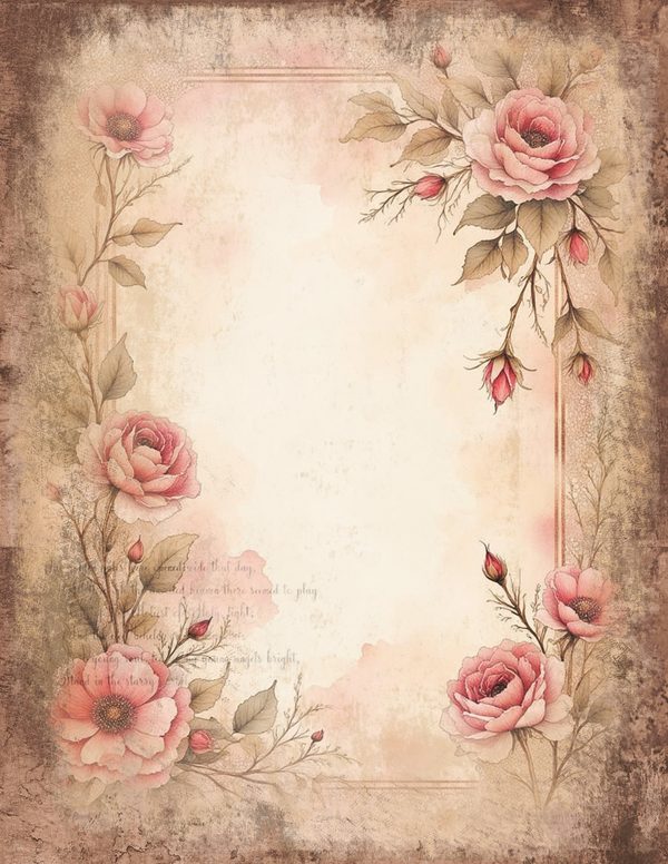 Victorian Ladies Junk Journal Pages: 50 Watercolor Digital Paper - Scrapbook Printables - Commercial Use — image 7