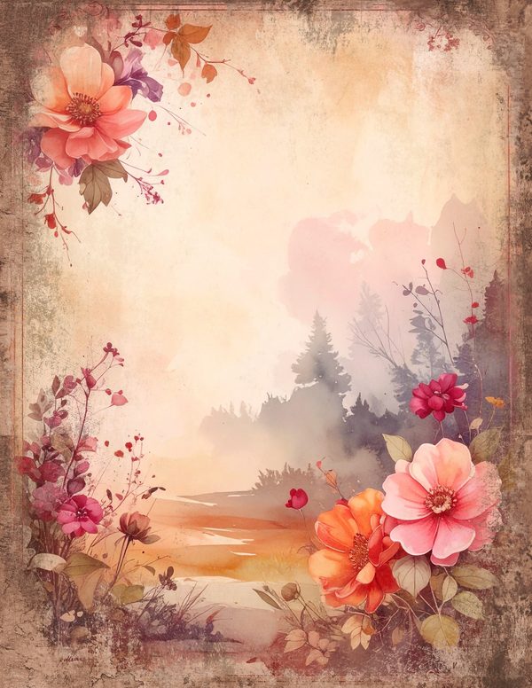 Victorian Ladies Junk Journal Pages: 50 Watercolor Digital Paper - Scrapbook Printables - Commercial Use — image 9