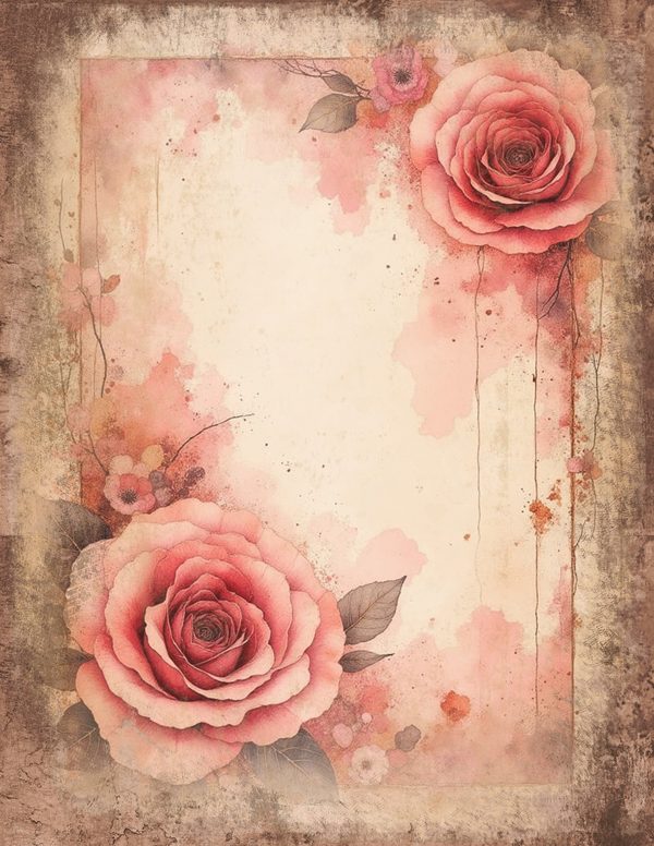 Victorian Ladies Junk Journal Pages: 50 Watercolor Digital Paper - Scrapbook Printables - Commercial Use — image 21