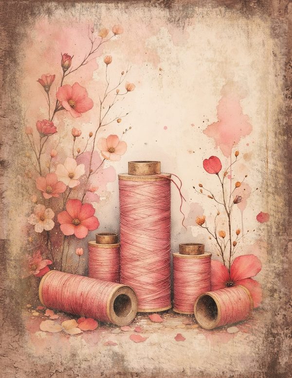 Victorian Ladies Junk Journal Pages: 50 Watercolor Digital Paper - Scrapbook Printables - Commercial Use — image 31