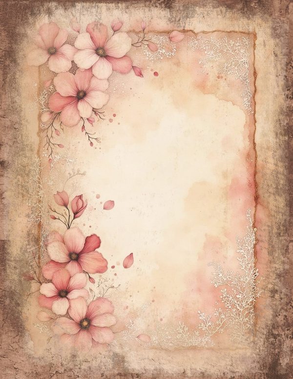 Victorian Ladies Junk Journal Pages: 50 Watercolor Digital Paper - Scrapbook Printables - Commercial Use — image 33