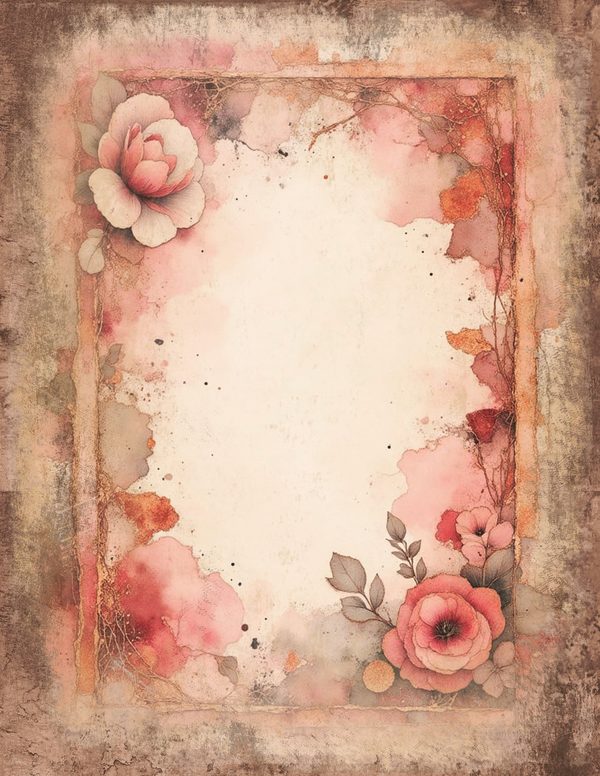 Victorian Ladies Junk Journal Pages: 50 Watercolor Digital Paper - Scrapbook Printables - Commercial Use — image 34