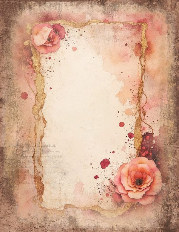 Victorian Ladies Junk Journal Pages: 50 Watercolor Digital Paper - Scrapbook Printables - Commercial Use — image 36