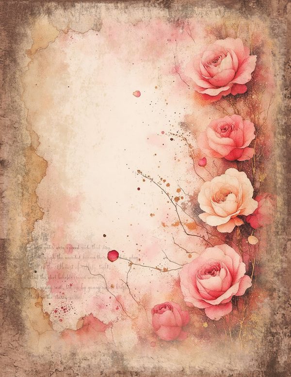 Victorian Ladies Junk Journal Pages: 50 Watercolor Digital Paper - Scrapbook Printables - Commercial Use — image 46