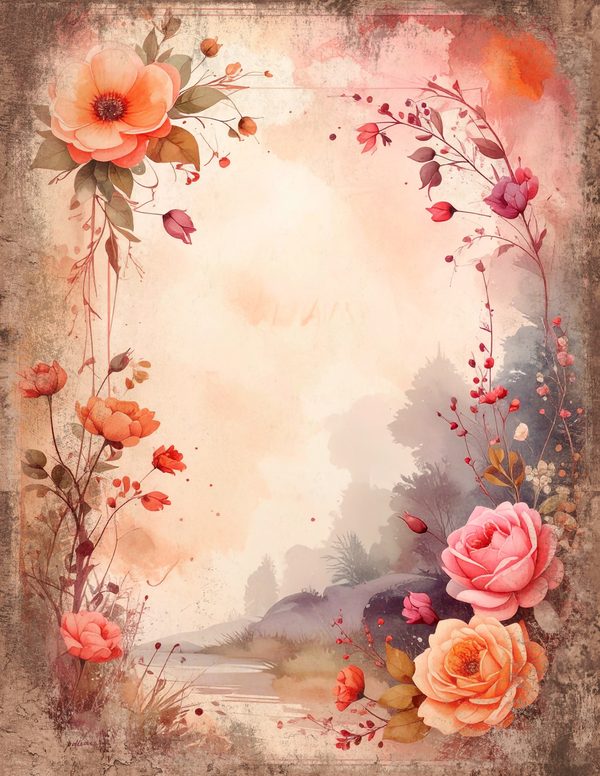 Victorian Ladies Junk Journal Pages: 50 Watercolor Digital Paper - Scrapbook Printables - Commercial Use — image 48