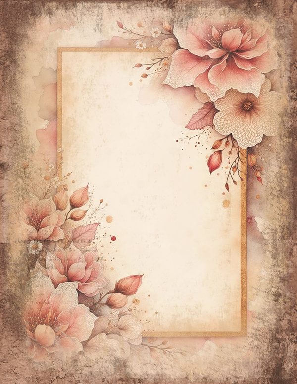 Victorian Ladies Junk Journal Pages: 50 Watercolor Digital Paper - Scrapbook Printables - Commercial Use — image 49