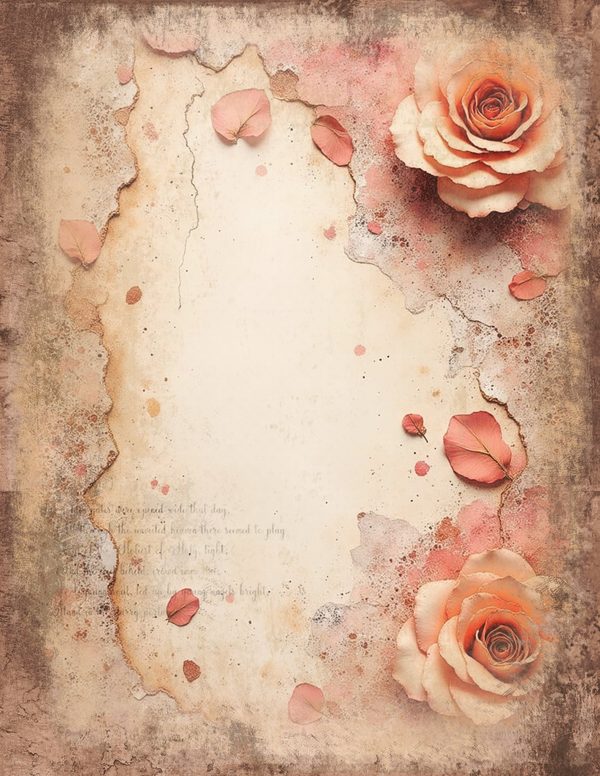 Victorian Ladies Junk Journal Pages: 50 Watercolor Digital Paper - Scrapbook Printables - Commercial Use — image 50