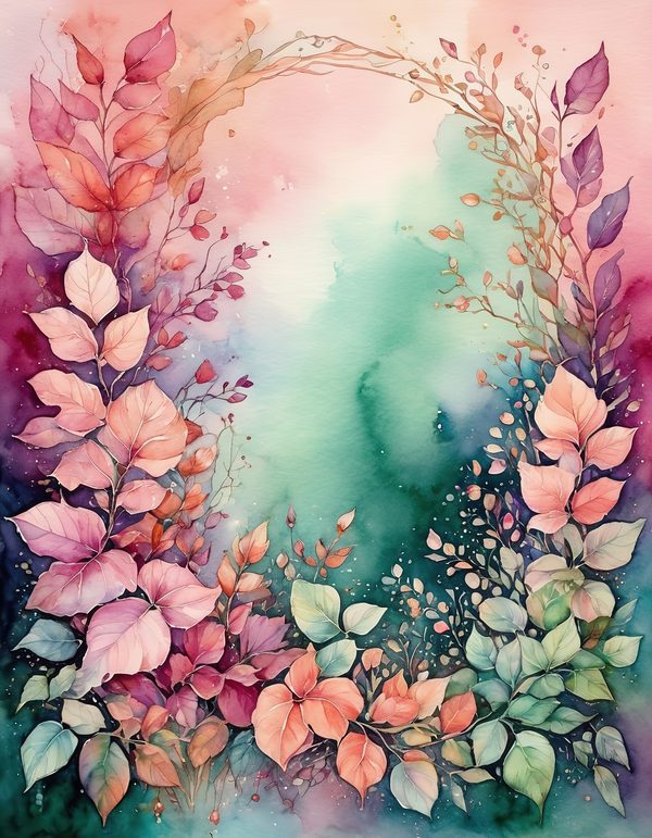 Bougainvillea Magenta Coral Digital Paper: 14 Printable Pages - Watercolor Scrapbook Paper - Commercial Use — image 11