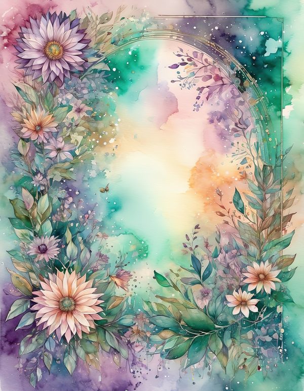 Aster Tan Brown Digital Paper: 14 Printable Pages - Watercolor Scrapbook Paper - Commercial Use — image 3