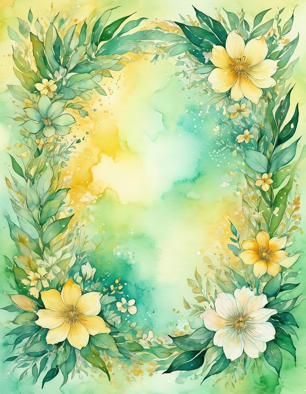 Buttercup Butter Yellow Digital Paper: 14 Printable Pages - Watercolor Scrapbook Paper - Commercial Use — image 2