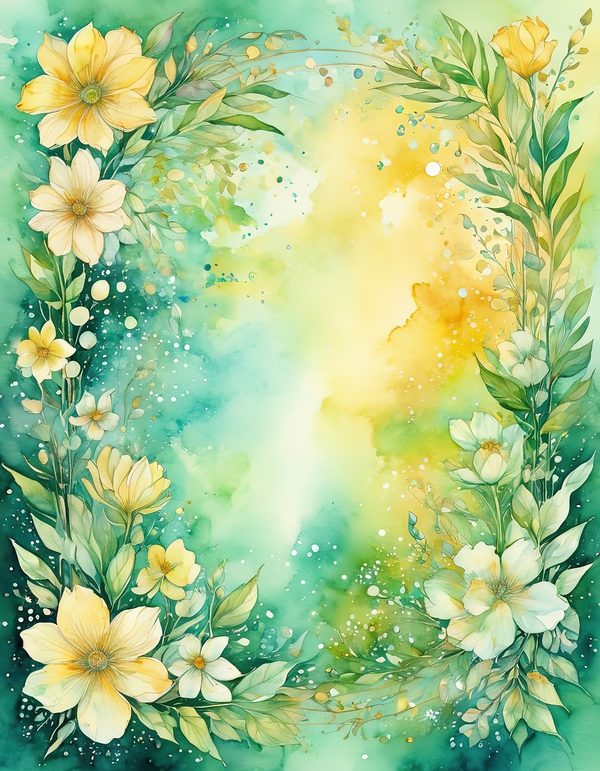Buttercup Butter Yellow Digital Paper: 14 Printable Pages - Watercolor Scrapbook Paper - Commercial Use — image 3
