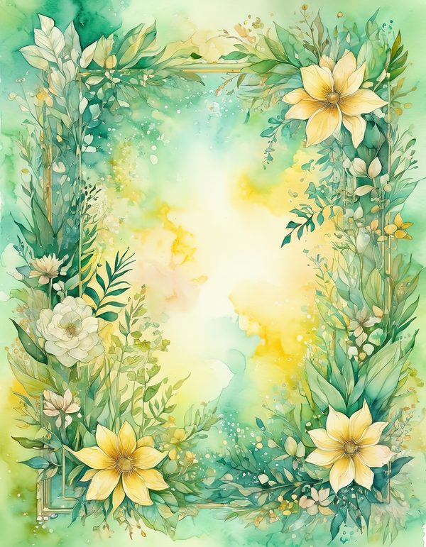 Buttercup Butter Yellow Digital Paper: 14 Printable Pages - Watercolor Scrapbook Paper - Commercial Use — image 5