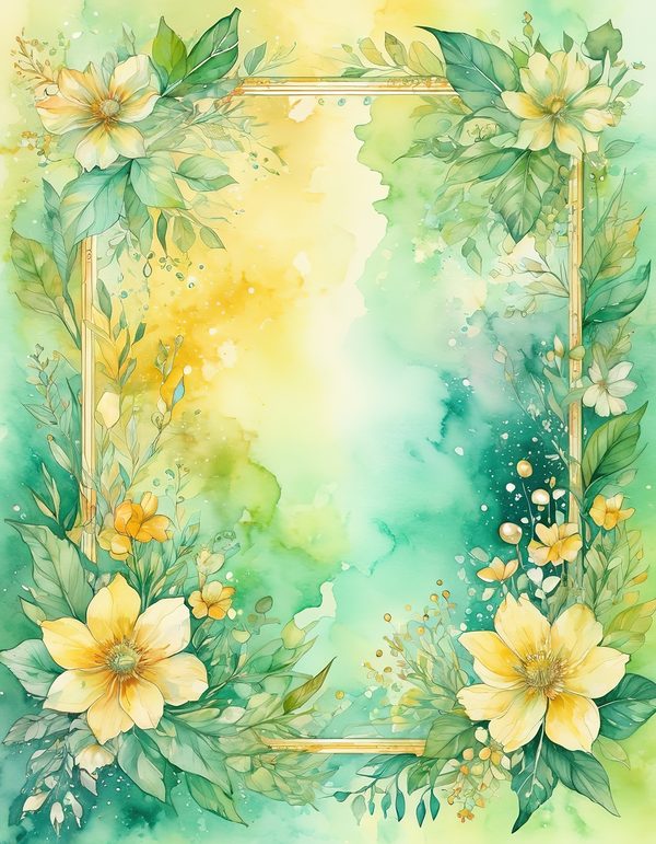 Buttercup Butter Yellow Digital Paper: 14 Printable Pages - Watercolor Scrapbook Paper - Commercial Use — image 6